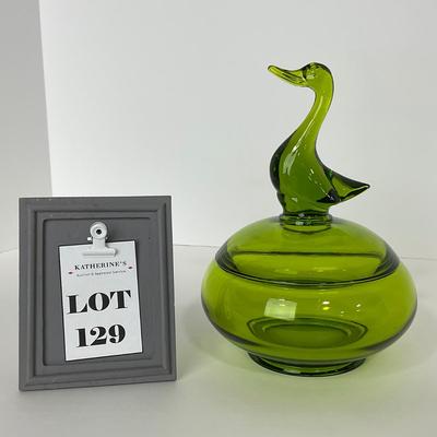 -129- VIKING | Epic Green Duck | Candy Dish