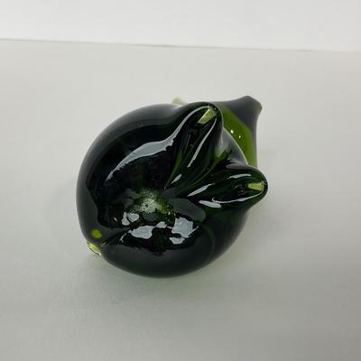 -131- UNMARKED | Fox Like Creature Green Paperweight
