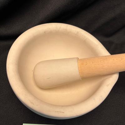Vintage ceramic mortar & pestle