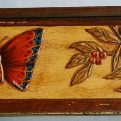 Vintage Biscuit Tin with Butterflies