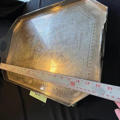 Large Silver Plate Tray