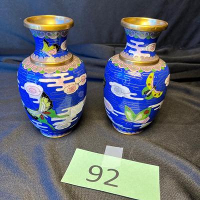 Matching Cloisonne Vases