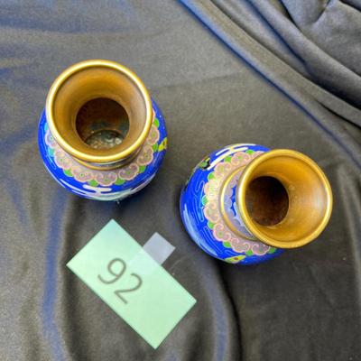 Matching Cloisonne Vases