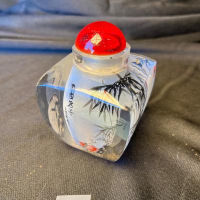 Interior Painted Oriental Snuff Bottle