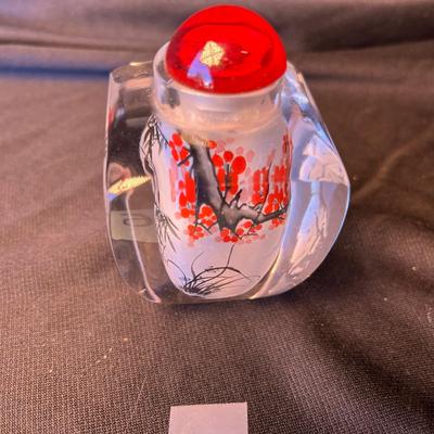 Interior Painted Oriental Snuff Bottle
