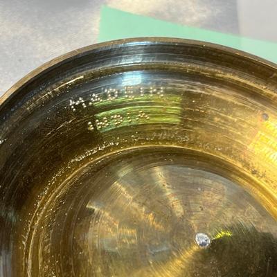 Brass Bell with Cloisonne Detail