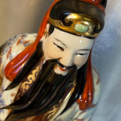 Antique Japanese Man Statue