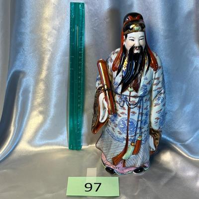 Antique Japanese Man Statue