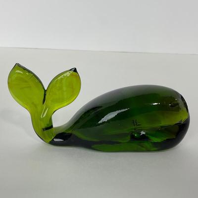 -137- VIKING | Green Glass Whale