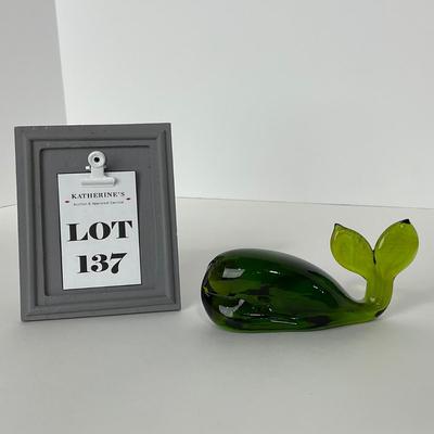 -137- VIKING | Green Glass Whale