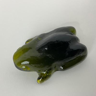 -139- PILGRIM | Green Frog Paperweight