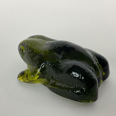 -139- PILGRIM | Green Frog Paperweight