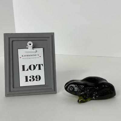 -139- PILGRIM | Green Frog Paperweight