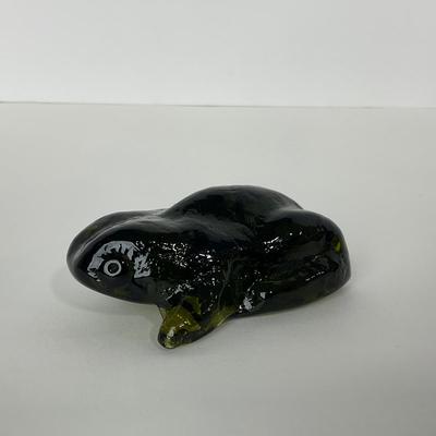 -139- PILGRIM | Green Frog Paperweight