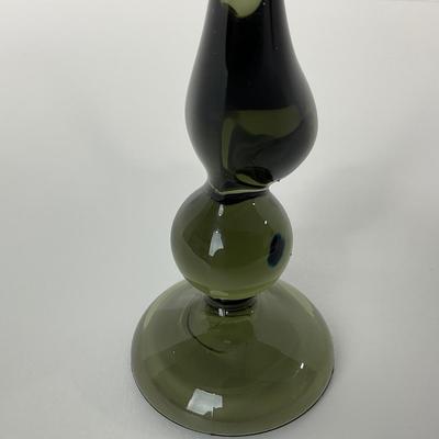 -140- VIKING | Mid Century Smokey Green Grey Long Tail Bird