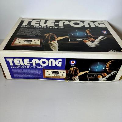 Vintage Gameroom Tele-Pong Video Game in Box by Entex - Great Christmas Gift