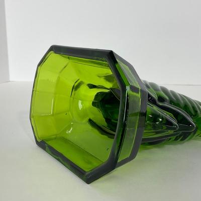 -144- LE SMITH | Green Glass Rooster