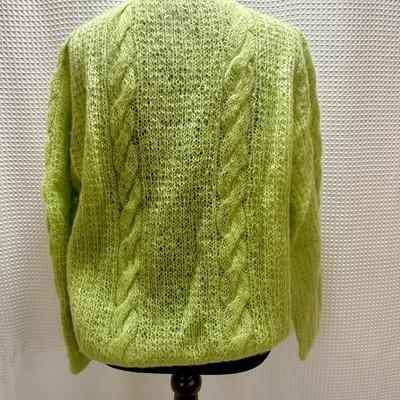 1960's V Neck Green Sweater