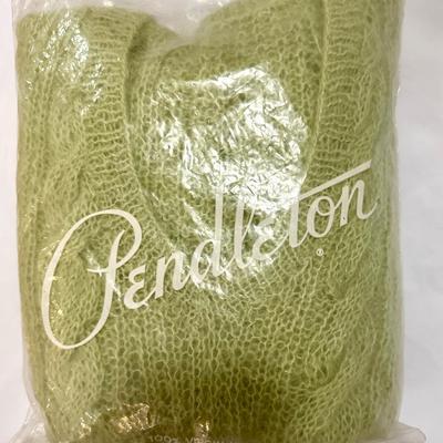1960's V Neck Green Sweater