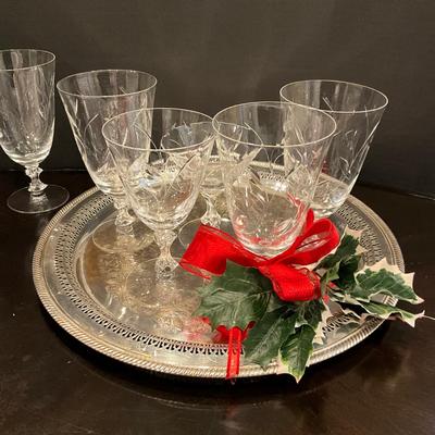 187 Set of 8 Franciscan Tiffin Pine Tree Goblets