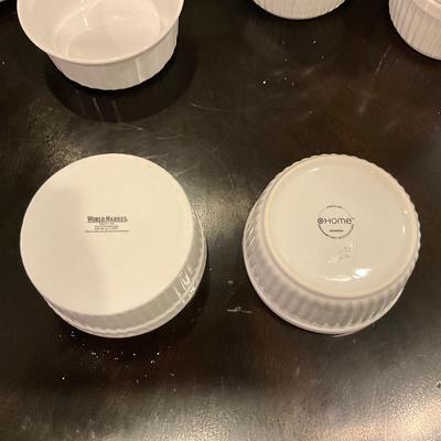 188 Lot of White World Market Corning ware Ramekins