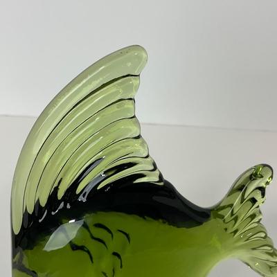 -147- VIKING | Mid Century Epic Green Angel Fish