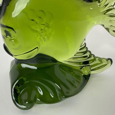 -147- VIKING | Mid Century Epic Green Angel Fish