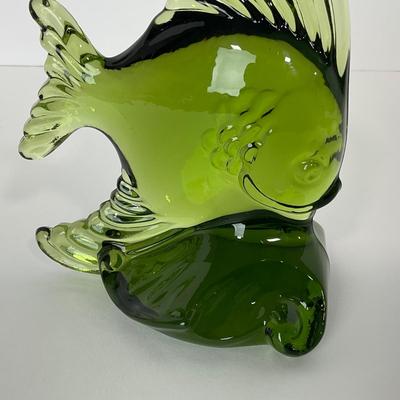 -147- VIKING | Mid Century Epic Green Angel Fish