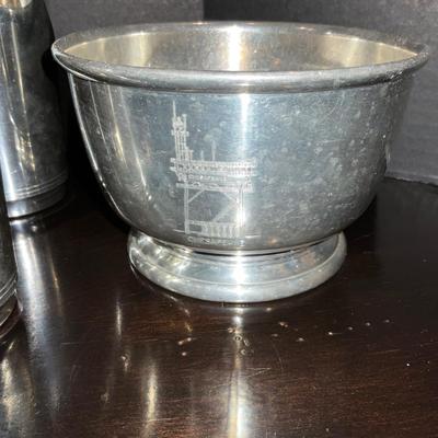 190 Pewter Yacht Trophy Cups and Bowls