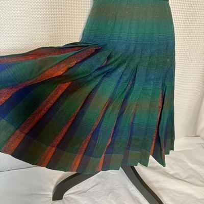 1960's Pendleton Turnabout Reversible 100% Virgin Wool Skirt