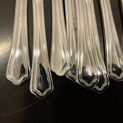 197 Set of Unmarked Stainless Flatware