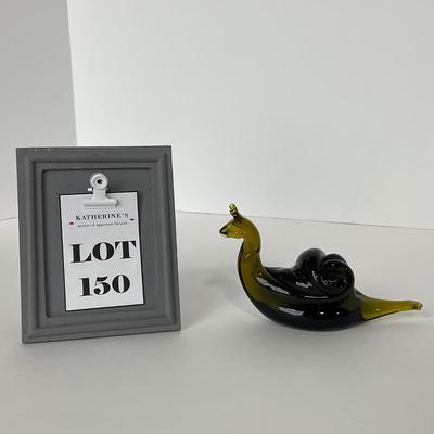 -150- PILGRIM | Green Glass Snail