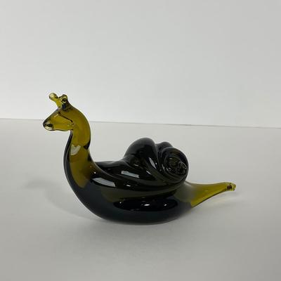 -150- PILGRIM | Green Glass Snail