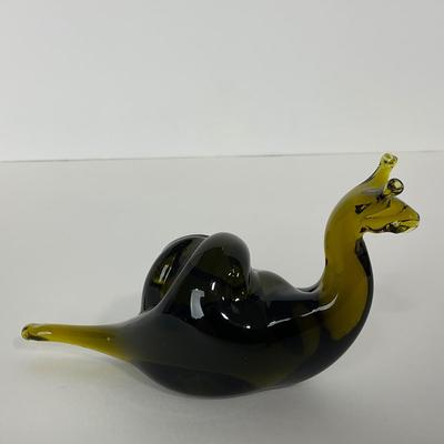 -150- PILGRIM | Green Glass Snail