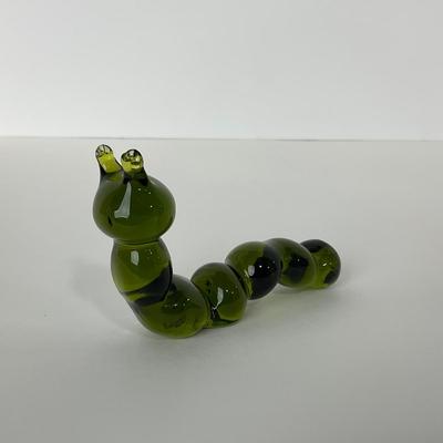 -151- PILGRIM | Green Glass Caterpillar