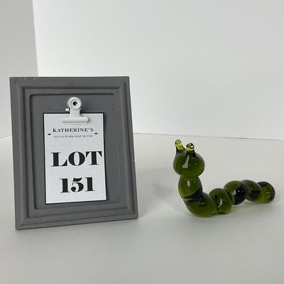 -151- PILGRIM | Green Glass Caterpillar