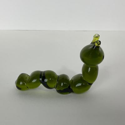 -151- PILGRIM | Green Glass Caterpillar