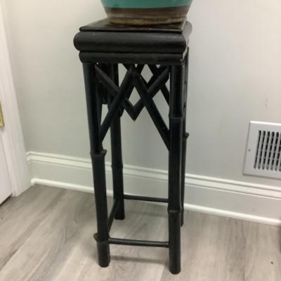 202 Dwarf Umbrella Tree Plant with Pot and Stand