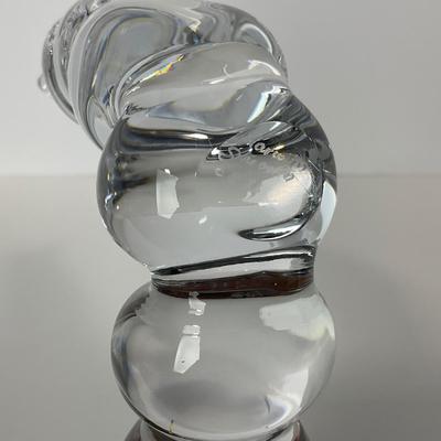 -152- MARCOLIN | Lead Crystal Caterpillar | Sticker & Signed