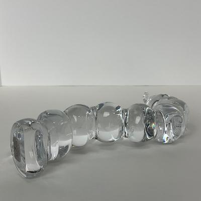 -152- MARCOLIN | Lead Crystal Caterpillar | Sticker & Signed