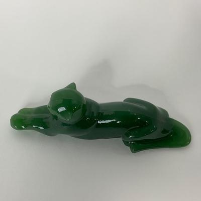 -155- IMPERIAL | Marked Jade Heisey Mold Panther