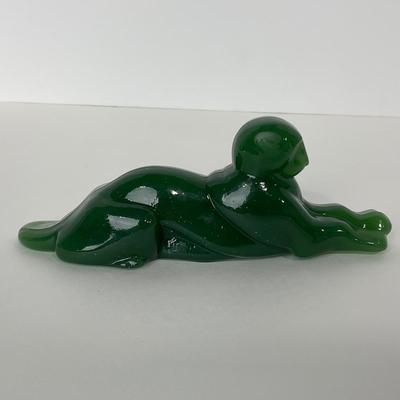 -155- IMPERIAL | Marked Jade Heisey Mold Panther
