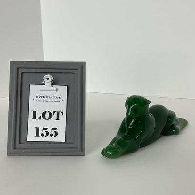 -155- IMPERIAL | Marked Jade Heisey Mold Panther
