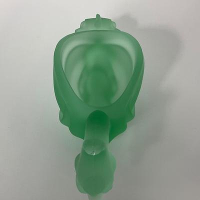 -156- IMPERIAL | Cathay Green Satin Dragon Phoenix