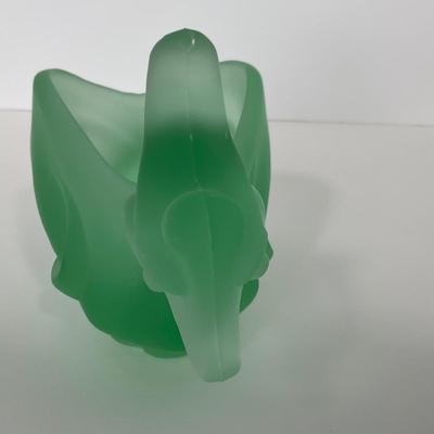 -156- IMPERIAL | Cathay Green Satin Dragon Phoenix