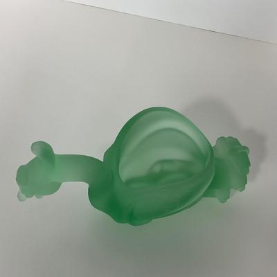 -156- IMPERIAL | Cathay Green Satin Dragon Phoenix