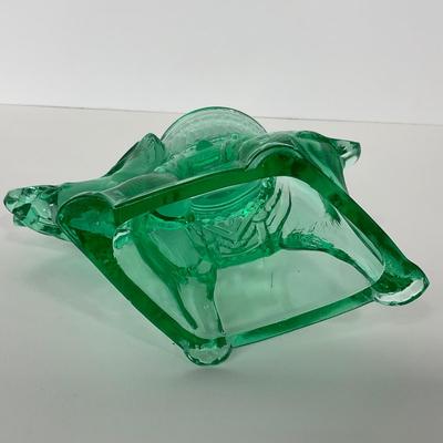 -157- NEW MARTINSVILLE | Light Green Elephant Incense Burner