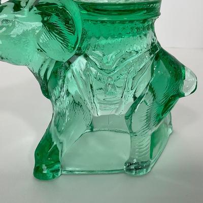 -157- NEW MARTINSVILLE | Light Green Elephant Incense Burner