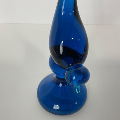 -160- VIKING | Mid Century Blue Long Tail Bird