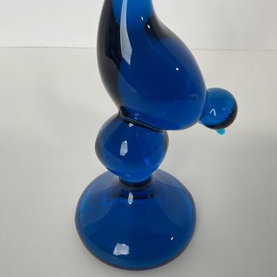 -160- VIKING | Mid Century Blue Long Tail Bird